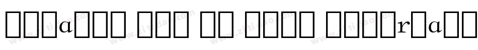 Chianti Alt BT Bold Alternate字体转换